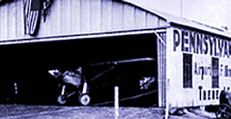 Trachte airplane hangar houses Charles Lindbergh’s Spirit of St. Louis